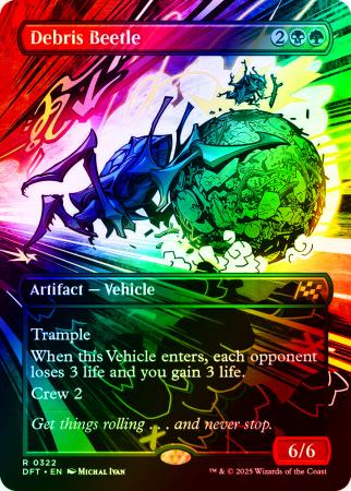 Debris Beetle (Borderless) - 0322 - Foil