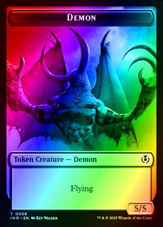 Demon // Human Cleric Double-Sided Token - 6 // 19 - Foil