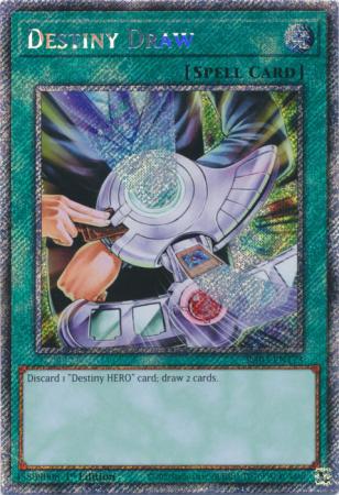 Destiny Draw (Platinum Secret Rare) (RA03-EN173) - Quarter Century Bonanza Platinum Secret Rare 1st Edition