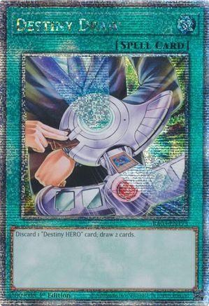 Destiny Draw (Quarter Century Secret Rare) (RA03-EN173) - Quarter Century Bonanza Quarter Century Secret Rare 1st Edition