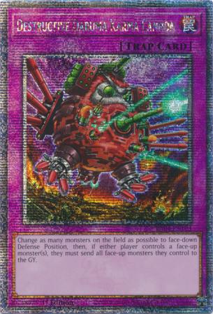Destructive Daruma Karma Cannon (Quarter Century Secret Rare) (RA04-EN103) - Quarter Century Stampede Quarter Century Secret Rare 1st Edition