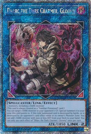 Dharc the Dark Charmer, Gloomy (Platinum Secret Rare) (RA03-EN048) - Quarter Century Bonanza Platinum Secret Rare 1st Edition