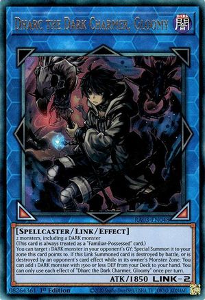 Dharc the Dark Charmer, Gloomy (PUR) (RA03-EN048) - Quarter Century Bonanza Prismatic Ultimate Rare 1st Edition