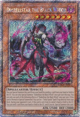 Diabellstar the Black Witch (Platinum Secret Rare) (RA03-EN032) - Quarter Century Bonanza Platinum Secret Rare 1st Edition