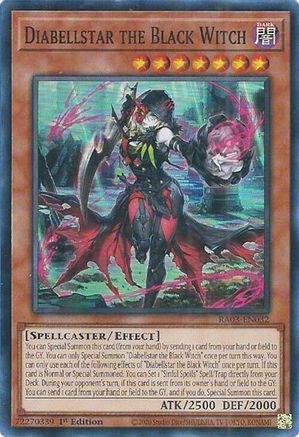 Diabellstar the Black Witch (RA03-EN032) - Quarter Century Bonanza Super Rare 1st Edition