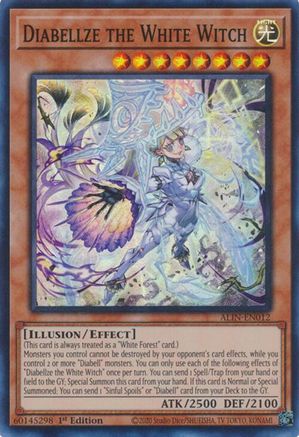 Diabellze the White Witch (ALIN-EN012) - Alliance Insight Super Rare 1st Edition