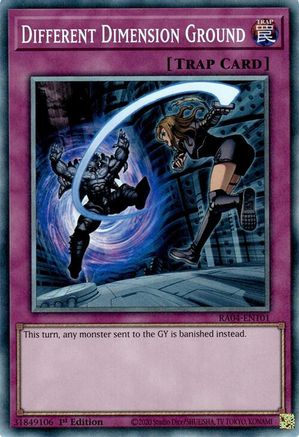 Different Dimension Ground (PCR) (RA04-EN101) - Quarter Century Stampede Collector's Rare 1st Edition