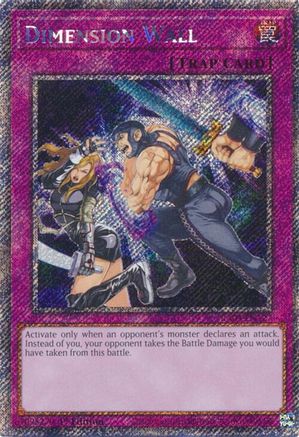 Dimension Wall (Platinum Secret Rare) (RA04-EN127) - Quarter Century Stampede Platinum Secret Rare 1st Edition