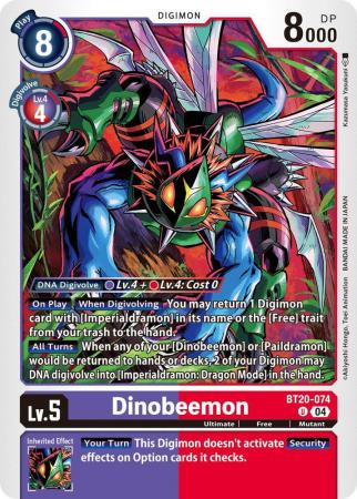 Dinobeemon - BT20-074 U - Uncommon