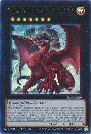 Disaster, Dragon Ruler of All Apocalypses (ALIN-EN049) - Alliance Insight Ultra Rare 1st Edition