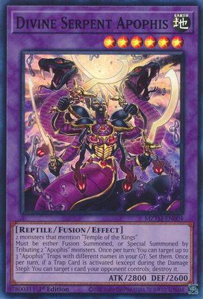 Divine Serpent Apophis (MZTM-EN004) - Maze of the Master Super Rare 1st Edition