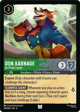 Don Karnage - Air Pirate Leader - 108/204 - Uncommon
