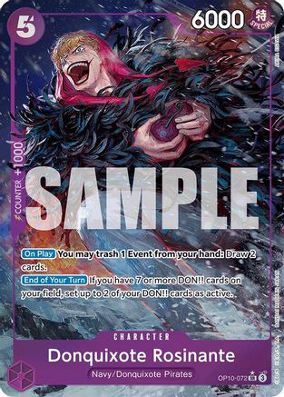 Donquixote Rosinante (Parallel) - OP10-072 - Super Rare Foil