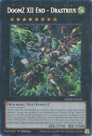DoomZ XII End - Drastrius (DOOD-EN045) - Doom of Dimensions Secret Rare 1st Edition