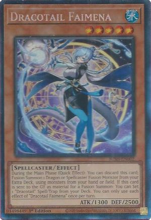 Dracotail Faimena (CR) (JUSH-EN002) - Justice Hunters Collector's Rare 1st Edition