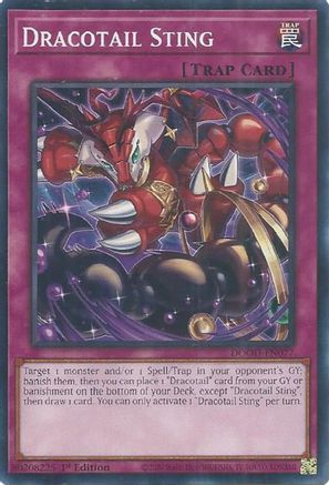 Dracotail Sting (DOOD-EN077) - Doom of Dimensions Common / Short Print 1st Edition