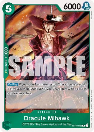 Dracule Mihawk - OP10-029 - Rare Foil