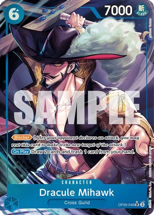Dracule Mihawk (Parallel) - OP09-048 - Super Rare Foil