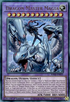 Dragon Master Magia (PUR) (RA04-EN055) - Quarter Century Stampede Prismatic Ultimate Rare 1st Edition