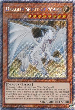 Dragon Spirit of White (Platinum Secret Rare) (RA04-EN265) - Quarter Century Stampede Platinum Secret Rare 1st Edition