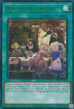 Dragonmaid Hospitality (BLMM-EN065) - Battles of Legend: Monster Mayhem Ultra Rare 1st Edition