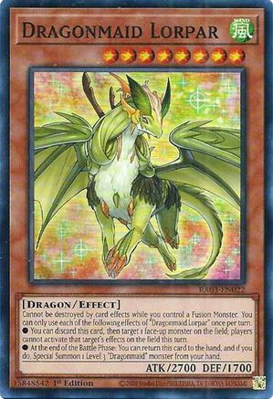 Dragonmaid Lorpar (RA03-EN022) - Quarter Century Bonanza Super Rare 1st Edition