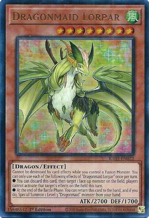 Dragonmaid Lorpar (UR) (RA03-EN022) - Quarter Century Bonanza Ultra Rare 1st Edition