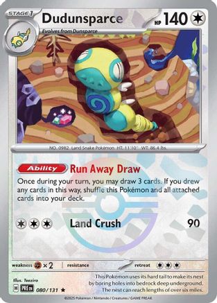 Dudunsparce - 080/131 - Pokeball Reverse Holo Rare