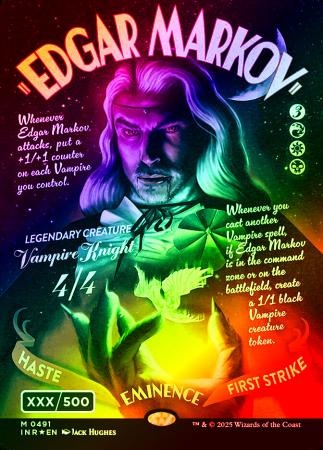Edgar Markov (Showcase) (Serial Numbered) (Double Rainbow Foil) - 0491 - Foil