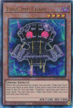 Edge Imp Chain (PUR) (RA04-EN014) - Quarter Century Stampede Prismatic Ultimate Rare 1st Edition