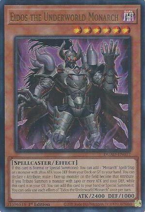 Eidos the Underworld Monarch (DUAD-EN017) - Duelist's Advance Ultra Rare 1st Edition