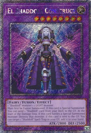 El Shaddoll Construct (Platinum Secret Rare) (RA04-EN229) - Quarter Century Stampede Platinum Secret Rare 1st Edition