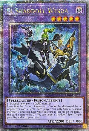 El Shaddoll Winda (Quarter Century Secret Rare) (RA04-EN052) - Quarter Century Stampede Quarter Century Secret Rare 1st Edition