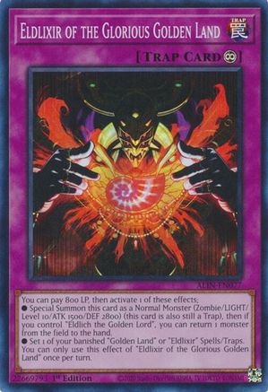 Eldlixir of the Glorious Golden Land (ALIN-EN077) - Alliance Insight Super Rare 1st Edition