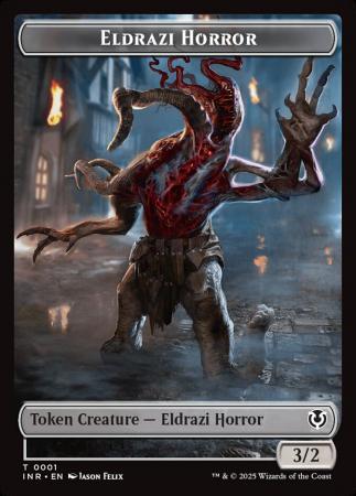 Eldrazi Horror // Human Soldier (0003) Double-Sided Token - 1 // 3