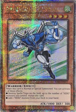 Elemental HERO Stratos (Quarter Century Secret Rare) (RA03-EN177) - Quarter Century Bonanza Quarter Century Secret Rare 1st Edition