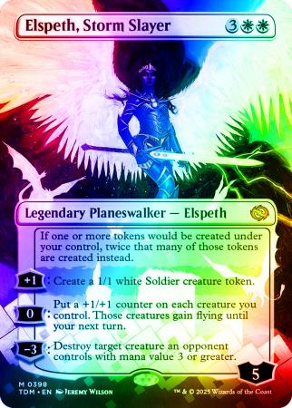 Elspeth, Storm Slayer (Borderless) - 0398 - Foil