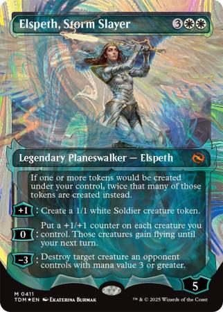 Elspeth, Storm Slayer (Showcase) (Halo Foil) - 0411 - Foil