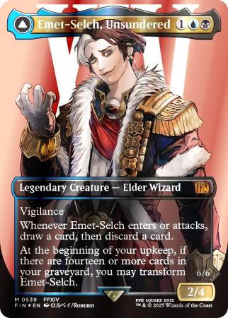 Emet-Selch, Unsundered (Borderless) (Surge Foil) - 0539 - Foil
