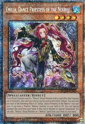 Emilia, Dance Priestess of the Nekroz (Starlight Rare) (BLMM-EN025) - Battles of Legend: Monster Mayhem Starlight Rare 1st Edition