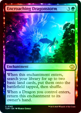 Encroaching Dragonstorm - 0142 - Foil