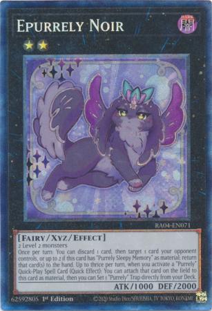 Epurrely Noir (PCR) (RA04-EN071) - Quarter Century Stampede Collector's Rare 1st Edition