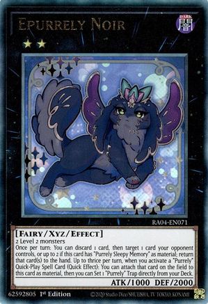 Epurrely Noir (PUR) (RA04-EN071) - Quarter Century Stampede Prismatic Ultimate Rare 1st Edition