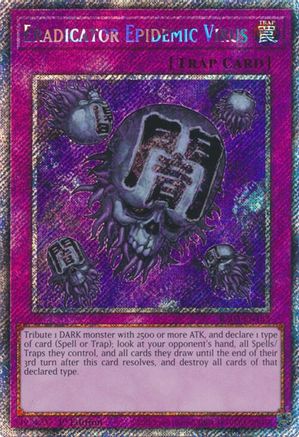 Eradicator Epidemic Virus (Platinum Secret Rare) (RA03-EN183) - Quarter Century Bonanza Platinum Secret Rare 1st Edition