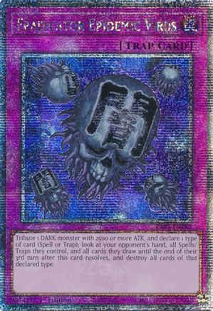Eradicator Epidemic Virus (Quarter Century Secret Rare) (RA03-EN183) - Quarter Century Bonanza Quarter Century Secret Rare 1st Edition