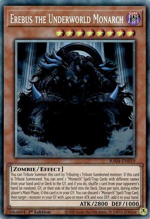 Erebus the Underworld Monarch (PCR) (RA04-EN019) - Quarter Century Stampede Collector's Rare 1st Edition