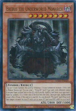Erebus the Underworld Monarch (UR) (RA04-EN019) - Quarter Century Stampede Ultra Rare 1st Edition