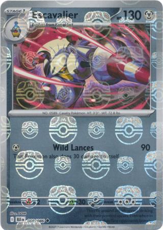Escavalier (Master Ball Pattern) - 065/086 - Common Reverse Holo