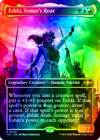 Eshki, Temur's Roar (Borderless) - 0003 - Foil