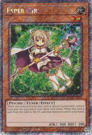 Esper Girl (Platinum Secret Rare) (RA04-EN006) - Quarter Century Stampede Platinum Secret Rare 1st Edition
